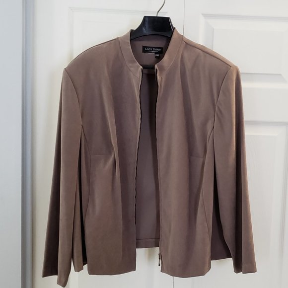 Lady Dorby Sz 24petite zip up jacket - Picture 4 of 8